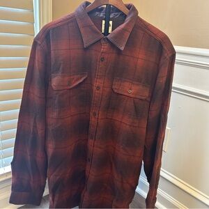 THE NORTH FACE Men's Arroyo Flannel Shirt, Coal Brown Plaid, XL New